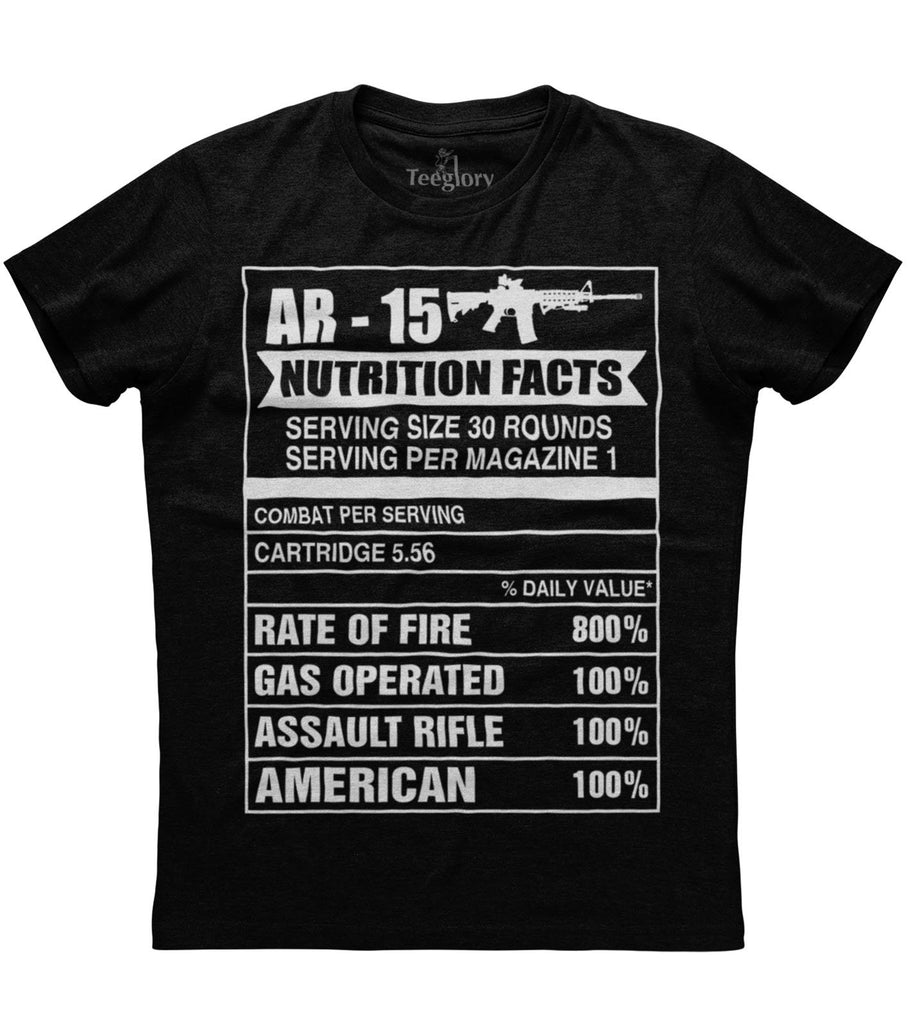 AR-15 Nutrition Facts T-shirt