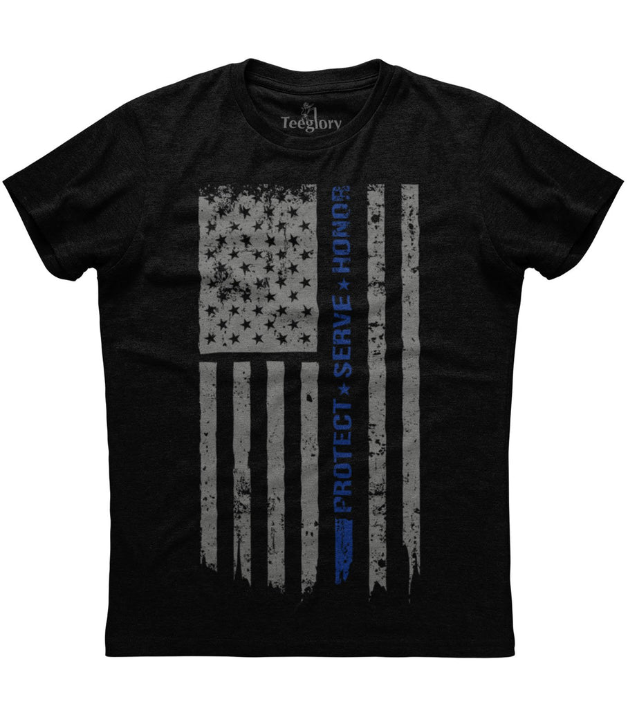 Back The Blue Protect Serve Honor T-shirt