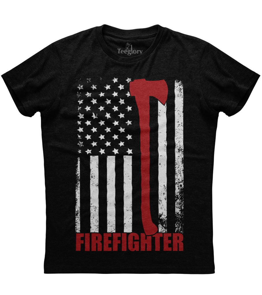 Firefighter Flag T-shirt