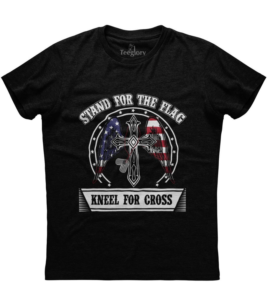 Stand For National Anthem Kneel For Cross T-shirt