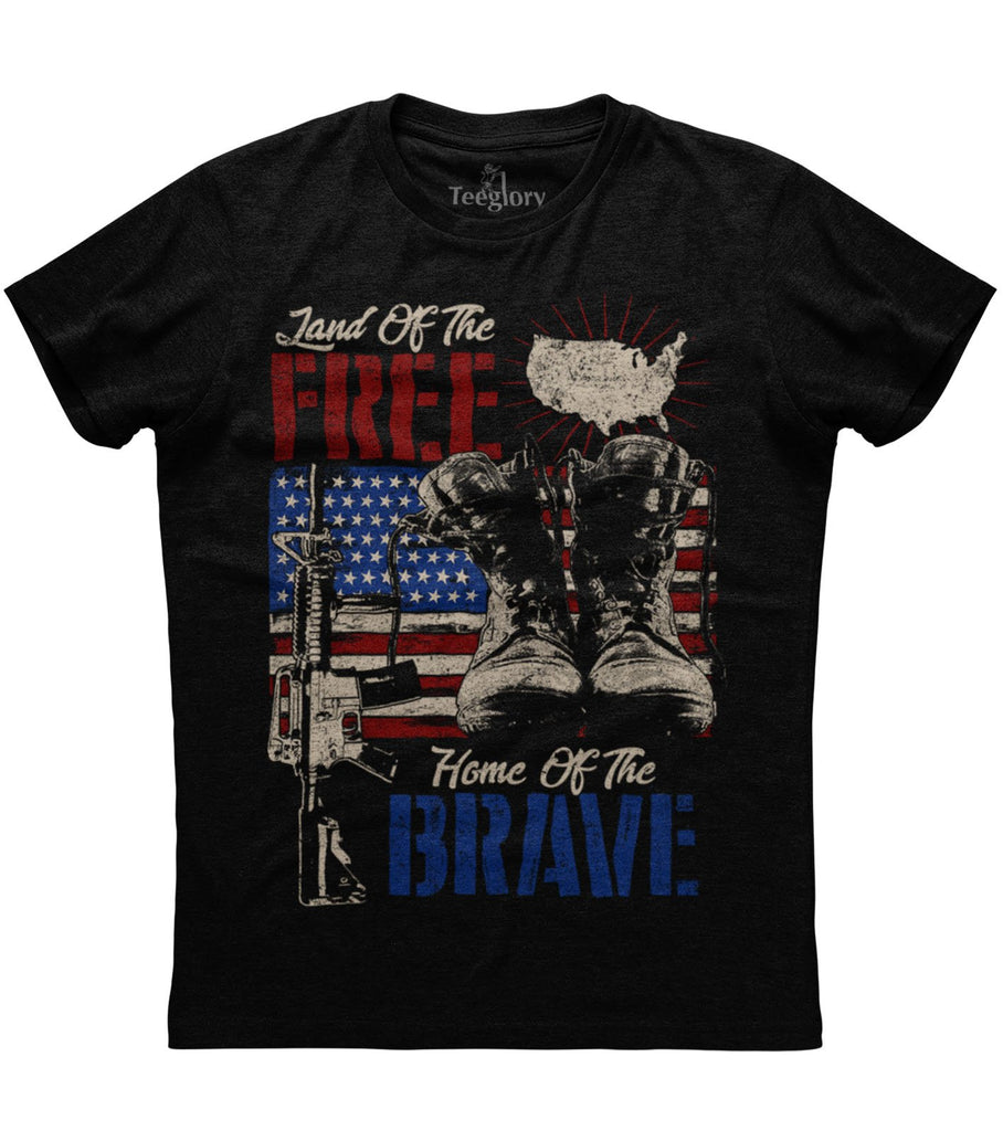 Land Of The Free Home of The Brave T-shirt