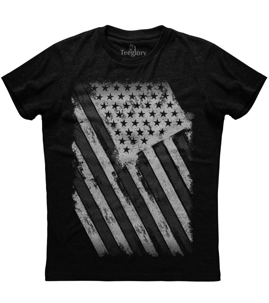 American Flag BW T-shirt