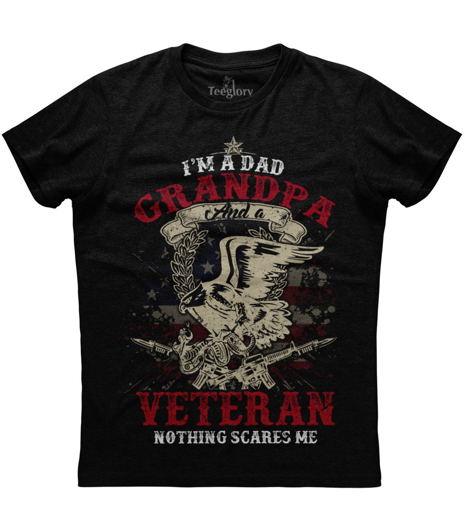 I Am A Dad Grandpa And A Veteran T-shirt