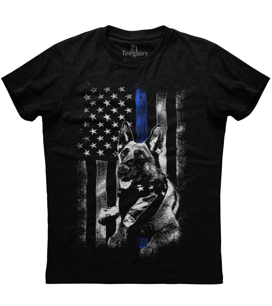 American Flag Blue Stripes T-shirt