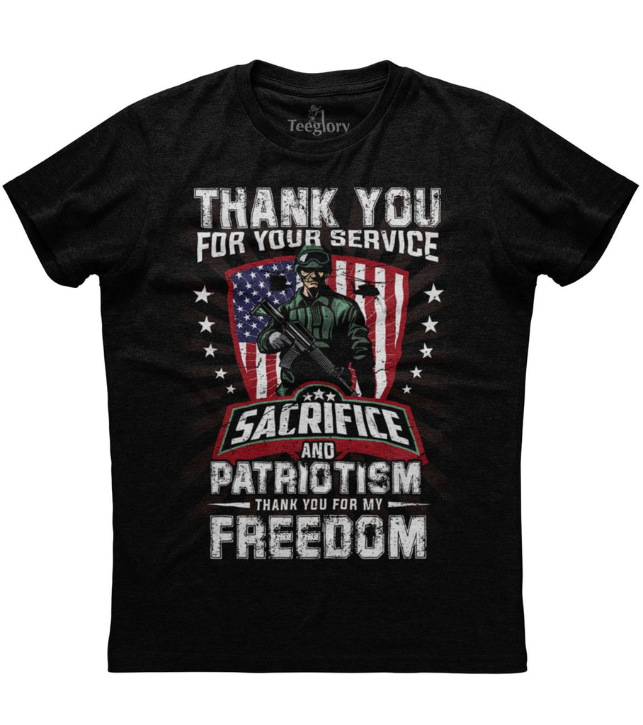 Thank You For Your Service Sacrifice And Patriotism T-shirt