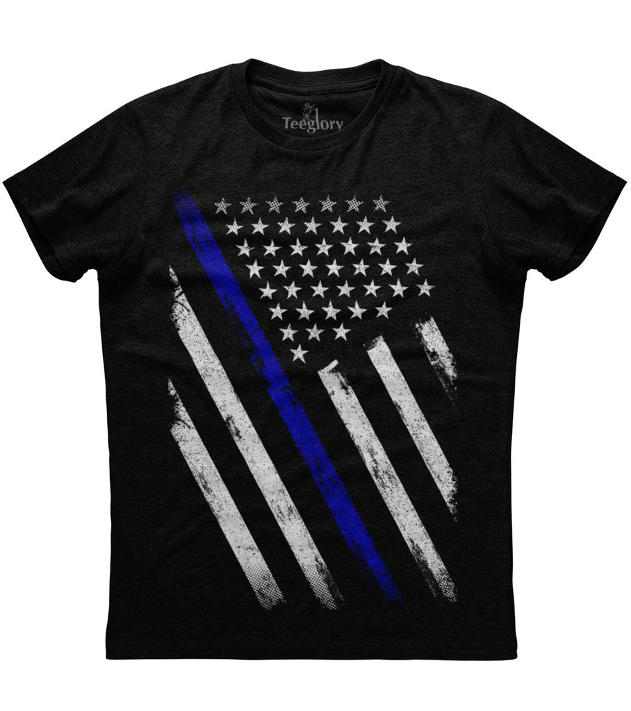 The American Flag Blue Line Patriotic T-shirt