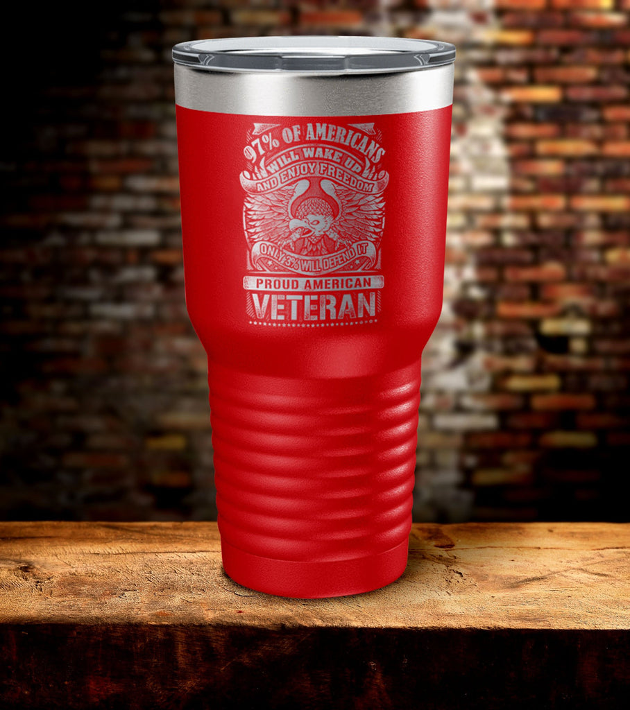 97% of American Will Wake Up And Enjoy Freedom Tumbler